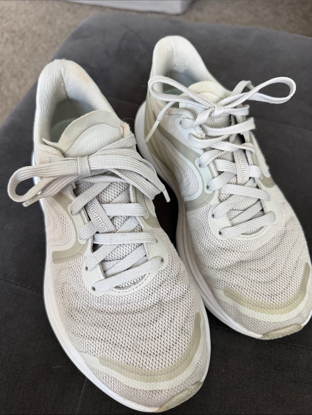 lululemon athletica Light Gray/White Women's Running Shoes - Picture 1 of 5